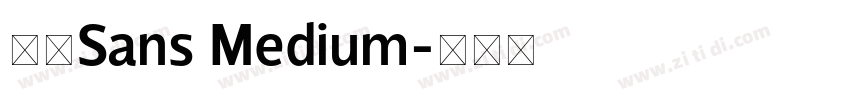 派悦Sans Medium字体转换